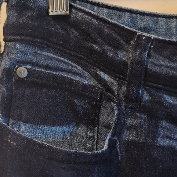 Pilcro Retro Flare Mid‑Rise Jeans • Dark Wash • Size 30 - Picture 11 of 12